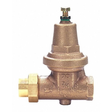 Wilkins Valve, 3/4" Pipe Size, Single Union FNPT 34-70XL