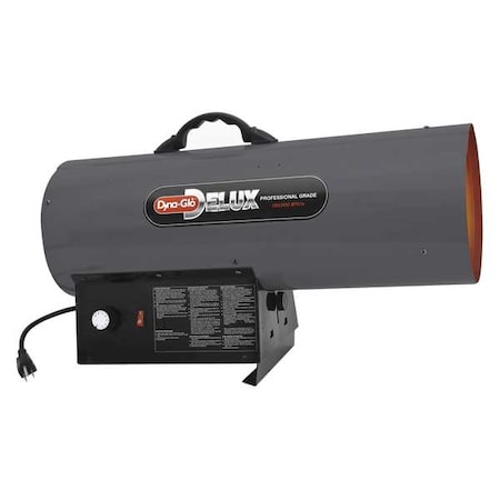 Dyna-Glo Portable Gas Torpedo Heater, Natural Gas, Interrupted Spark, 11 13/16 in Wx 25 19/32 in L RMC-FA150NGDGD