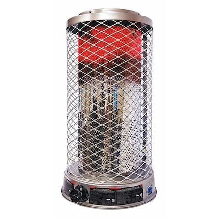 Dyna-Glo Portable Gas Floor Heater, Natural Gas, Matchless Piezo, 50,000 to 100,000 BtuH, 16 11/32 in L RA100NGDGD