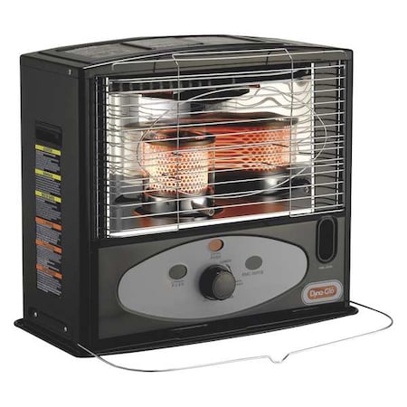 Dyna-Glo Portable Kerosene Radiant Floor Heater, 10,000 BtuH, Kerosene, 500 sq ft Heat Area 0.7 gal RMC-55R7B