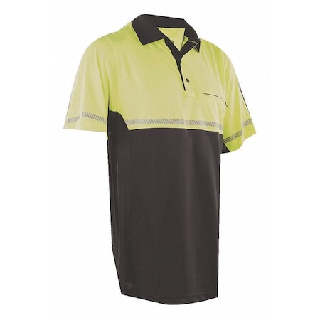 Tru-Spec Bike Patrol Polo, 100% Polyester, Button, Hi-Visibility Yellow, Xl 4324