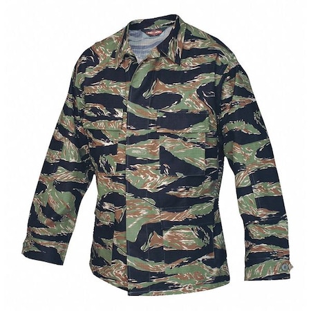 Tru-Spec BDU Coat, 100% Cotton Ripstop, Vietnam Tiger Stripe, 2XL 1590