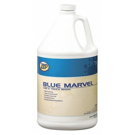 Liquid Liquid ‎– Liquid Liquid Zep 1 Gal. Car and Truck Wash Bottle, Blue, Liquid 35624 | Zoro