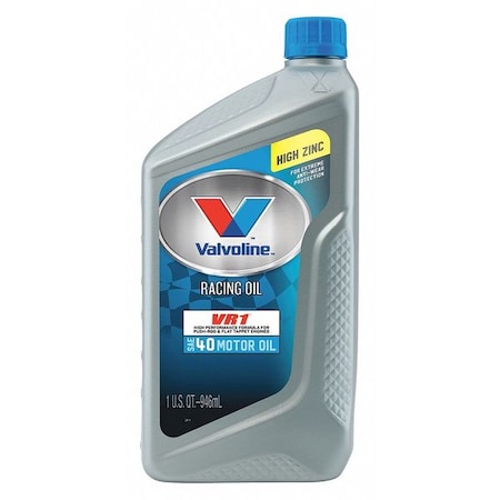 VALVOLINE Motor Oil, 1 qt. Size, SAE 40 SAE Grade 822390