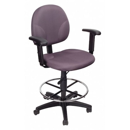 Zoro Select Fabric Drafting Chair, 31 1/2-, Adjustable 453A12