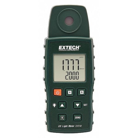 Extech Ultra Violet Light Meter, Backlit LCD UV510