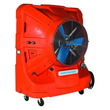 Portacool Portable Evaporative Cooler 12,500 cfm, 3125 sq. ft., 45 gal, 1-1/2 HP, Direct Drive, 36" Blade Dia. PACHZ260DAZ