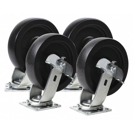 Portacool Caster Kit, Replacement, For 40JJ49, PK4 PARPACCST800