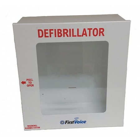 First Voice Defibrillator Storage Cabinet, White TSGEN-1