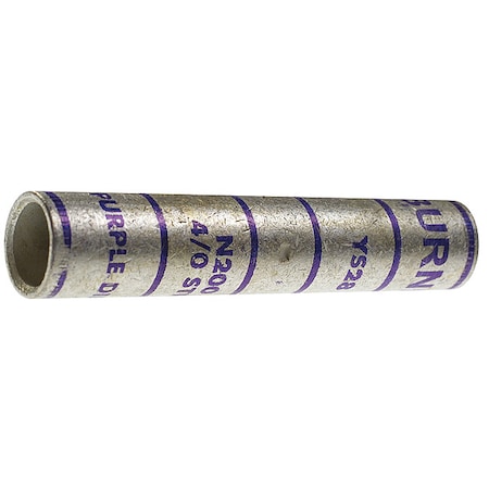 Burndy Long-Barrel Splice, 4/0 AWG Wire Gauge YS28