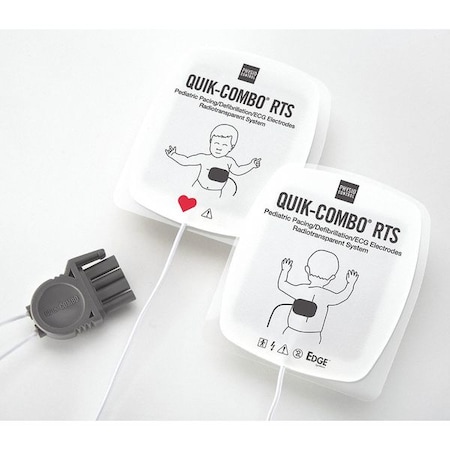 Stryker Physio-Control LIFEPAK Electrode EDGE QUIK-COMBO Pediatric Radiotransparent 11996-000093