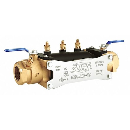 Zurn Backflow Preventer 2 Size Mnpt 175 Psi 2 350 Zoro Com