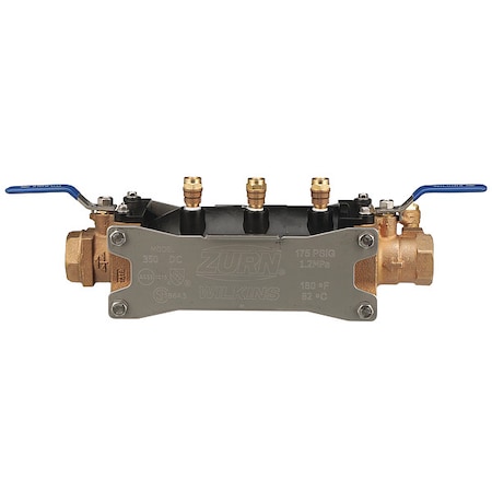 Wilkins Backflow Preventer, 1-1/4" Size, 175 psi 114-350
