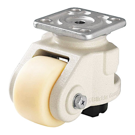 Zoro Select Leveling Caster, 4400lb. Load, White Wheel HRSP-GSPO 90G