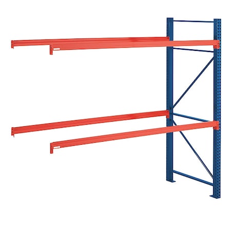 Steel King Pallet Rack Add-On Unit, Teardrop, Roll Formed Style, 8 ft H, 111 in W, 42 in D, Green/Orange AP042096M475108A