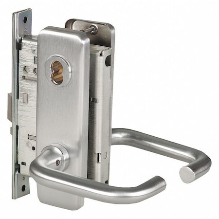 Best Door Lever Lockset, Mechanical, Office 45H7AB3J626LH