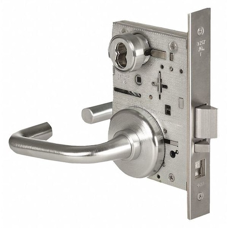 Best Door Lever Lockset, Mechanical, Office 45H7A3H626LH