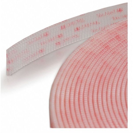 3M Reclosable Fastener, VHB Acrylic Adhesive, 10 ft, 1/2 in W, Clear .500SJ3560/10FT
