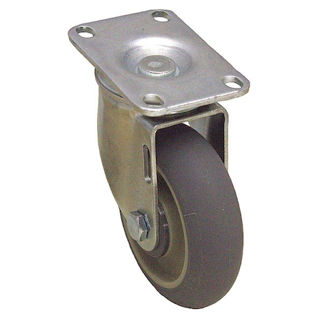 Zoro Select Plate Caster, 250 lb. Ld Rating, Swivel P12S-RCP040K-12
