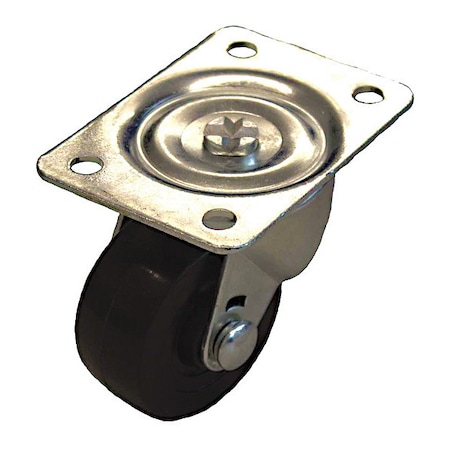 Zoro Select Plate Caster, 175 lb. Ld Rating, Swivel P2S-R025G-P