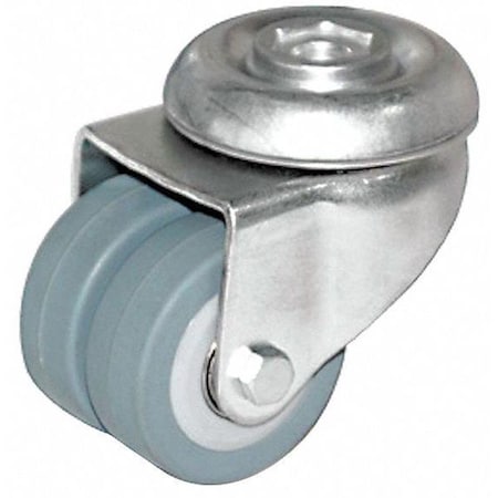 ZORO SELECT Bolt Hole Caster, 175 lb. Load Rating P9S-SR020K-H