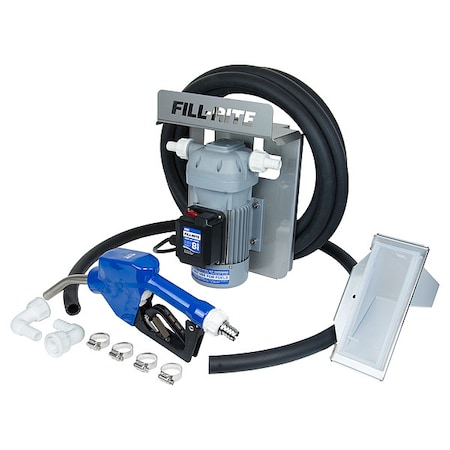 Fill-Rite Electric Operated Drum Pump, 120VAC, 8 Max. Flow Rate , 1/4 HP, Stainless steel, 1" BSPP Inlet DF120CAN520