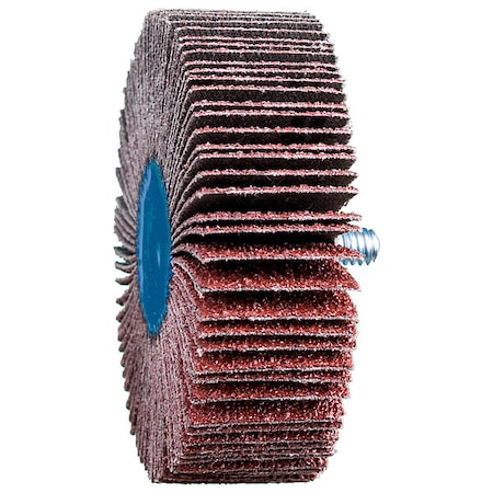Pferd Flap Wheel, Coated, AO, 3 in. dia., 60 Grit 45450