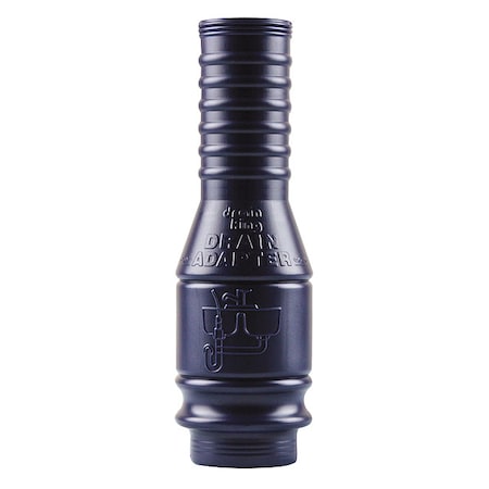 Drain King Drain Adapter, Plastic, 10" L, Blue PE60