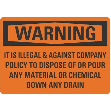 Lyle Warning Sign, 14 in H, 10 in W, Non-PVC Polymer, Vertical Rectangle, English, LCU6-0175-ED_10x14 LCU6-0175-ED_10x14