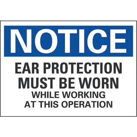 Lyle Notice Sign, 14" W, 10" H, 0.004" Thickness, LCU5-0267-ED_14x10 LCU5-0267-ED_14x10