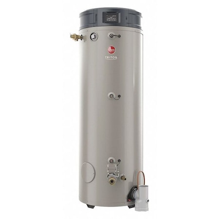 RHEEM Natural and Propane Gas Commercial Gas Water Heater, 100 gal. GHE100SS-300A