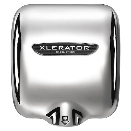 Excel Dryer Automatic Hand Dryer, 8 sec Dry, 68 to 77, 110 to 120V AC, Silver, Chrome Plated XL-C-110-120V
