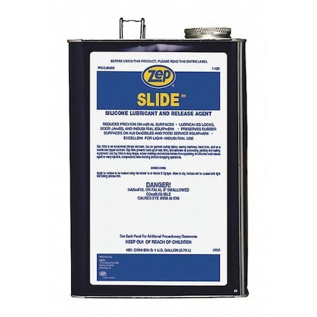 Zep Silicone Lubricant, 1 gal, Jug, Petroleum Distillates, Colorless 86924