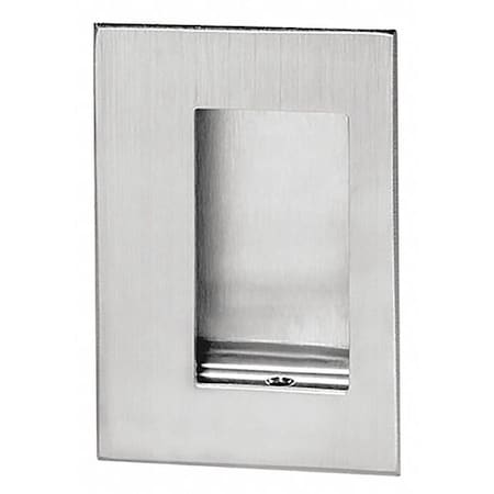 Rockwood Flush Door Pull, 3-1/2" W x 5" L 94C US32D