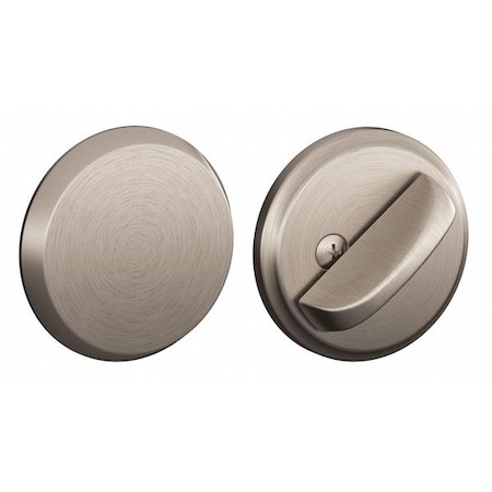 Schlage Residential One-Sided Deadbolt, Satin Nickel Finish B81N 619