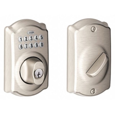 Schlage Residential Push Button Lockset, Deadbolt Handle BE365 CAM 619