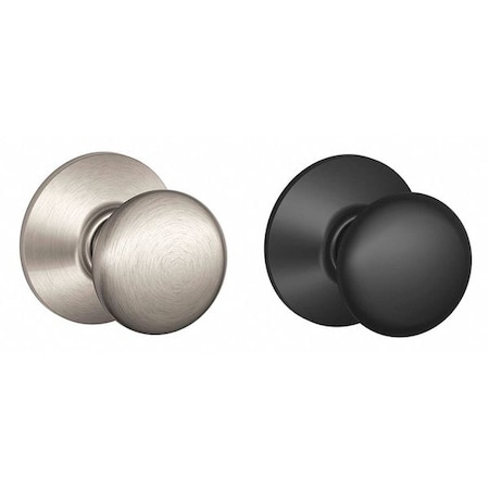 Schlage Residential Knob Lockset, Satin Nickel, Passage, Gr 2 F10 PLY 622X619