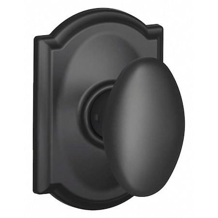 Schlage Residential Knob Lockset, Black Powder Coat, Passage F10 SIE 622 CAM