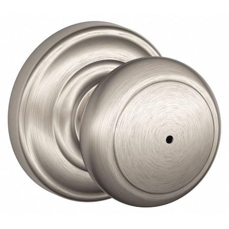 Schlage Residential Knob Lockset, Satin Nickel, Privacy, Gr 2 F40 AND 619 AND