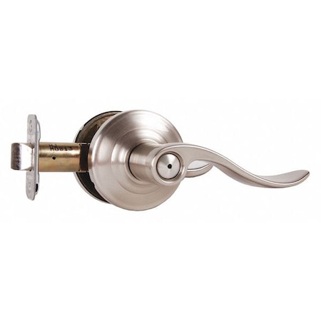 Schlage Residential Door Lever Lockset, Satin Nickel, Privacy F40 ACC 619 AND