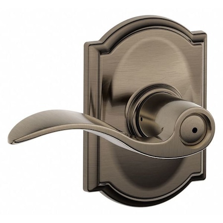 Schlage Residential Lever Lockset, Antique Nickel, Privacy F40 ACC 620 CAM
