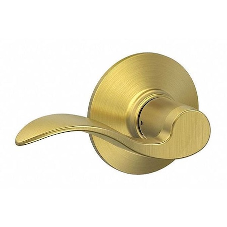 Schlage Residential Door Lever Lockset, Satin Brass, Passage F10 ACC 608