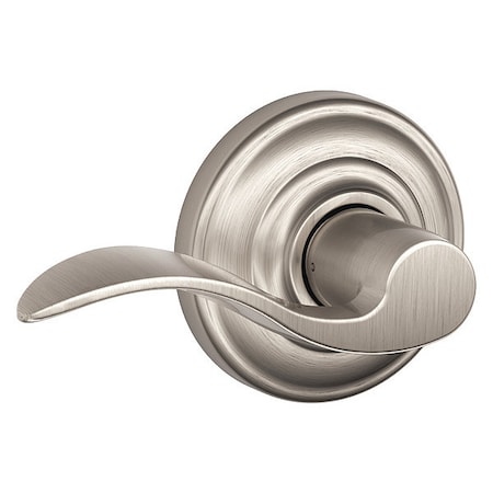Schlage Residential Door Lever Lockset, Satin Nickel, Passage F10 ACC 619 AND