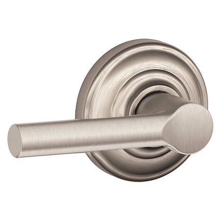 Schlage Residential Door Lever Lockset, Satin Nickel, Passage F10 BRW 619 AND