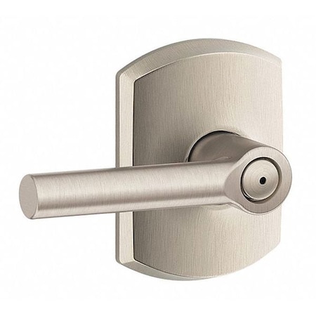 Schlage Residential Door Lever Lockset, Satin Nickel, Passage F10 BRW 619 GRW