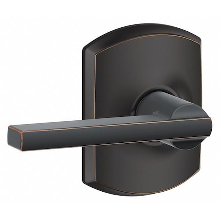 Schlage Residential Lever Lockset, Antique Bronze, Passage F10 LAT 716 GRW