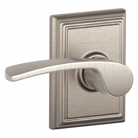 Schlage Residential Door Lever Lockset, Satin Nickel, Passage F10 MER 619 ADD