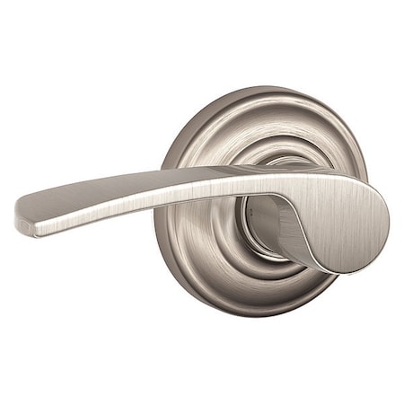 Schlage Residential Door Lever Lockset, Satin Nickel, Passage F10 MER 619 AND