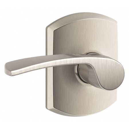 Schlage Residential Door Lever Lockset, Satin Nickel, Passage F10 MER 619 GRW