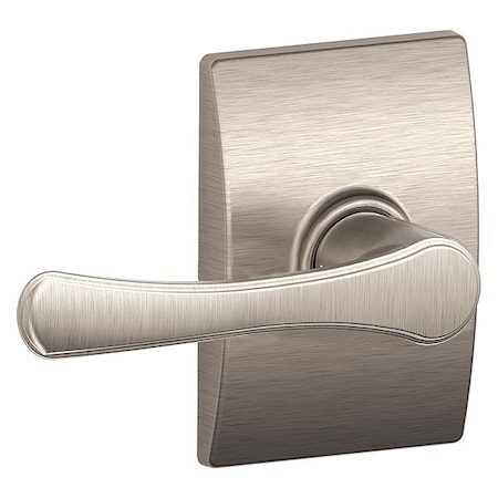 Schlage Residential Door Lever Lockset, Satin Nickel, Passage F10 VLA 619 CEN